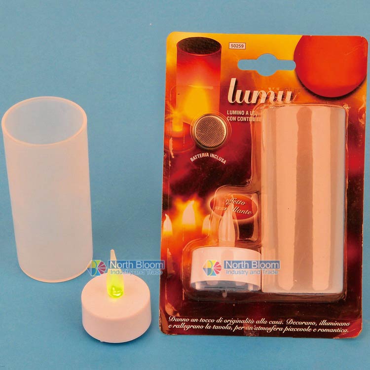 -Safe for usage
-Size and color is various to choose
-This style is battery for led light candle
-It can last over 5hours